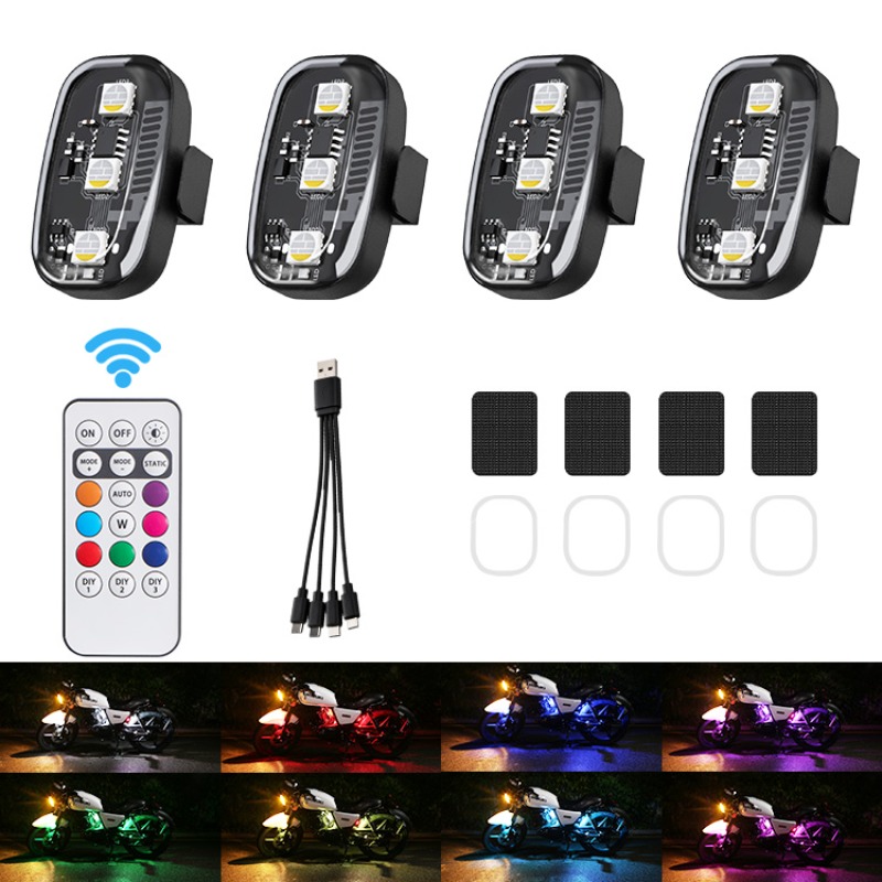 Drone Strobe Light - Drone motorfiets RGB LED knipperlichten met