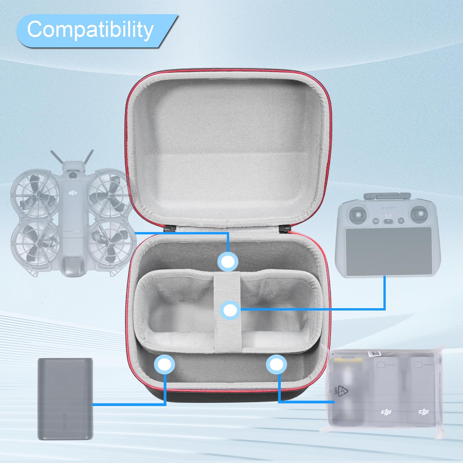 Draagbare tas voor DJI Neo 2 F - Drone Carrying Case recensie en prijs